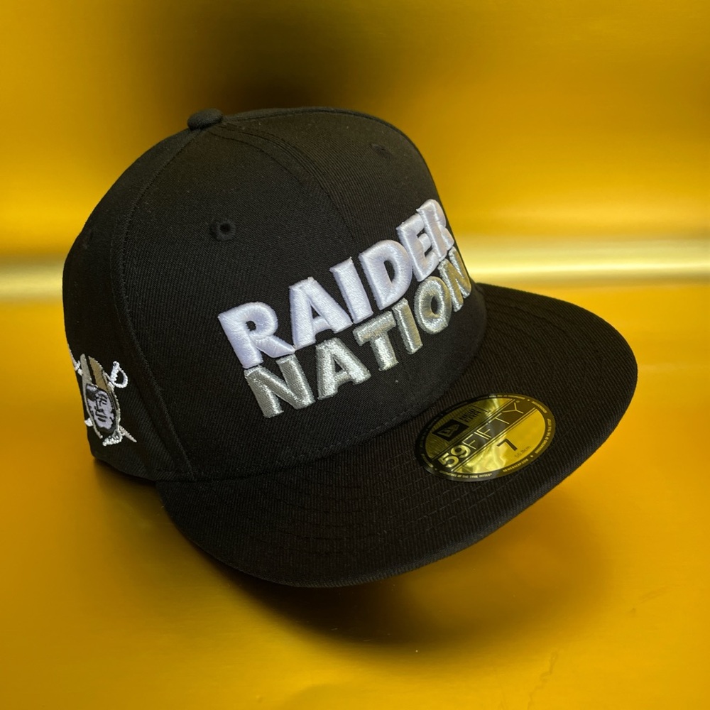 New Era 7 59fifty Black Las Vegas Raiders Nation Snapback Hat